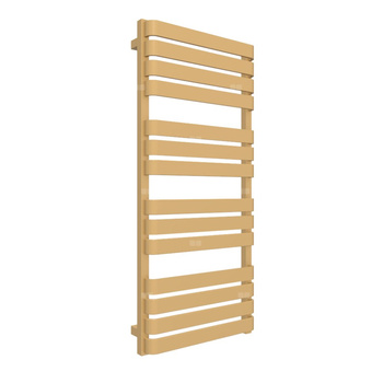 Grzejnik elektryczny TERMA WARP T ONE 500 x 1110 mm, kolor złoty połysk, moc 600 W, podłączenie E8, kabel spiralny z wtyczką