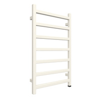 Grzejnik elektryczny TERMA SIMPLE ONE 500 x 840 mm, kolor pergamon, moc 300 W, podłączenie E1, kabel prosty bez wtyczki 1,5m srebrzysty