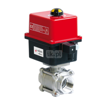 Zawór odcinający kulowy ze stali nierdzewnej typ 273 gwintowany z napędem elektrycznym 230V AC, Pnom=1.6MPa, Tmax=180C 3"