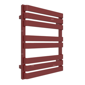 Grzejnik elektryczny TERMA WARP T 500 x 655 mm, kolor czerwony burgundzki RAL3011, moc 300 W, podłączenie E1, kabel spiralny z wtyczką