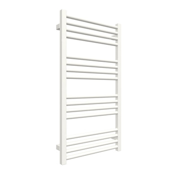 Grzejnik elektryczny TERMA FIONA 480 x 900 mm, kolor biały drogowy RAL9016, moc 400 W, podłączenie E8, kabel prosty bez wtyczki z maskownicą