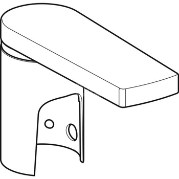 Korpus baterii Geberit z okrągłym otworem, do baterii umywalkowej typ 86: Chrom błyszczący