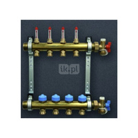 Pakiet rozdzielacz HKV 9 z przepływomierzami, zawory + końcowki