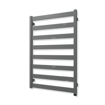 Grzejnik elektryczny TERMA VIVO ONE 910 x 600 mm, kolor pastelowy niebieski, moc 400 W, podłączenie E1, kabel spiralny z wtyczką szary