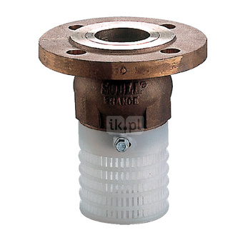 Kosz ssawny kołnierzowy, zamknięcie grzybkowe wspomagane sprężyną, typ 302Z, DN 100, PN16