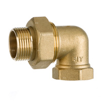 Śrubunek kątowy stożek mosiężny 1''