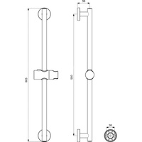 IDEALRAIN DRĄŻEK NATRYSKU 600MM