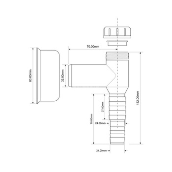 Przyłącze do pralki lub zmywarki MCALPINE WMV-32-PL