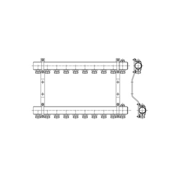 PHA-102 11-obwodowy PN10 Rozdzielacz CuZn