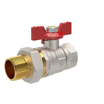 Zawór kulowy ARCO SENA 3/4'' x 1'' GW x GZ, uchwyt: motylek