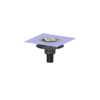 Wpust Ecoguss, DN80, odpł. pionowy, z nasadką Variofix i kratką szczel/ramą nierdz. 120x120