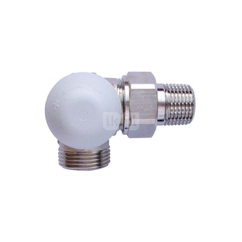 Zawór grzejnikowy termostatyczny HERZ TS-98-VH 3-osiowy ab z nastawą wstępną, połączenie GZ 1/2'' mosiądz (niklowanie)