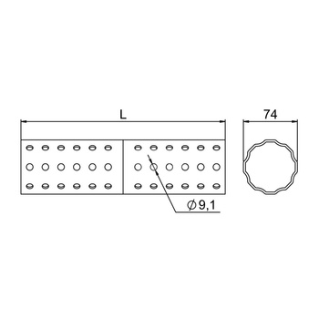 Łącznik wewnętrzny LW profilu KE OGCLWKE