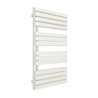 Grzejnik elektryczny TERMA WARP S 600 x 1110 mm, kolor biały drogowy RAL9016, moc 800 W, podłączenie E8, kabel prosty bez wtyczki z maskownicą złocisty