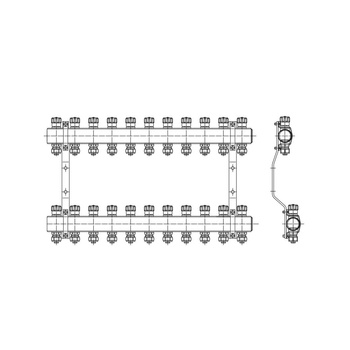 PHA-109A/Z Komplet rozdzielacza 9 obwod.