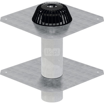 Wpust dachowy Geberit z elementem do paroizolacji, d90