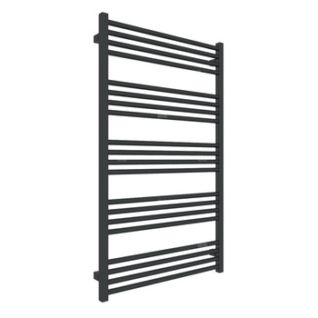 Grzejnik elektryczny TERMA FIONA 680 x 1140 mm, kolor czarny głęboki mat RAL9005, moc 600 W, podłączenie E8, kabel spiralny z wtyczką