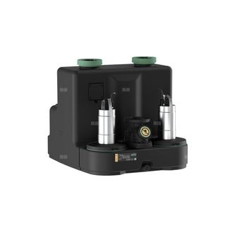 Wilo-DrainLift SANI-XL.12/M523/4C-EF hermetyczna pompownia ścieków, swobodny przelot kuli 44 mm 