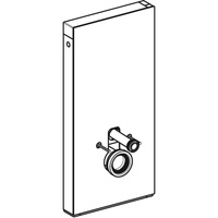 Moduł sanitarny do WC wiszącego GEBERIT Monolith, 1010 mm x 480 mm x 106 mm, regulacja wysokości, front: czarny, bok: czarny