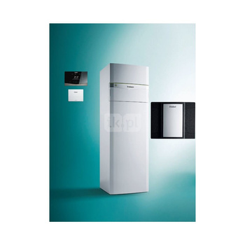 Pakiet systemowy OZE - Pompa ciepła gruntowa solanka-woda VAILLANT VWF 118/4 flexoCOMPACT 11.2 kW 400 V + Regulator sensoCOMFORT VRC 720 + Moduł chłodzenia pasywnego VWZ NC 11/4 + Moduł komunikacji internetowej VR 940f