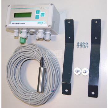 Akcesorium elektryczne do pomp WILO - Wskaźnik poziomu AF 400 napełnienia w instalacji wykorzystania wody deszczowej, umożliwia wizualizację napełnienia poziomu napełnienia cysterny Zintegrowany czujnik poziomu rejestruje procentową pojemność cysterny do