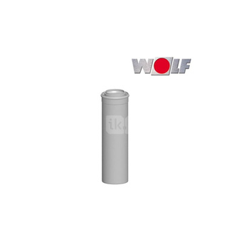 Przewód powietrzno-spalinowy DN110/160, kolor biały, wsuwany, długość 1000 mm