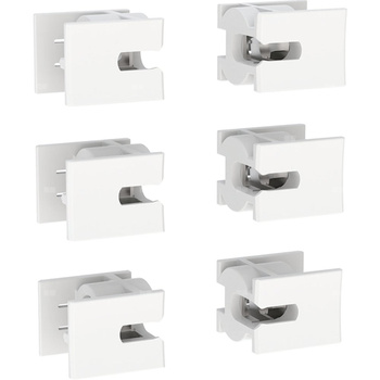 Elementy mocujące do przedniej osłony modułu sanitarnego Geberit Monolith