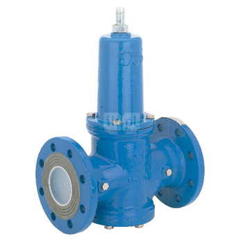 Typ DRVD - zawór redukcyjny do wody, nastawa 1,5 - 6,0 bar, przyłącza kołnierzowe PN16, Pnom=1,6 MPa, tmax=40 st.C. DN 50