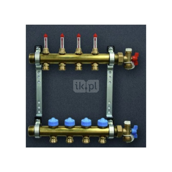 Pakiet rozdzielacz HKV 13 z przepływomierzami, zawory + końcowki