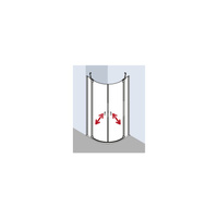 Kermi Kab. ćwierć. Raya P50 0800x 2000 770-800 SIMG ESG Clean