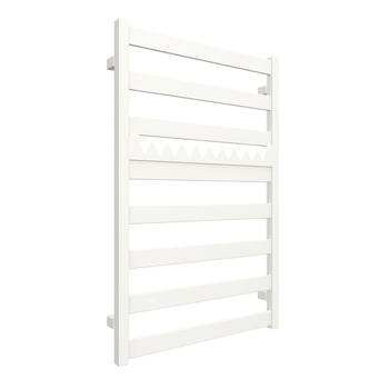 Grzejnik elektryczny TERMA VIVO 600 x 910 mm, kolor biały drogowy RAL9016, moc 400 W, podłączenie E1, kabel spiralny z wtyczką