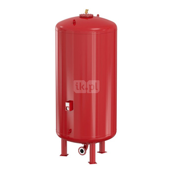 Naczynie wzbiorcze stojące FLAMCO MEIBES Flexcon M, pojemność 5200 l 6-, 10 bar / 120'C fi2 1/2'', kolor czerwony, do instalacji