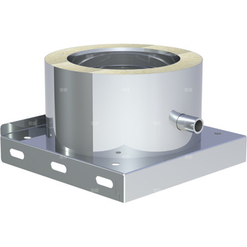 Płyta fundamentowa z odpływem skroplin w bok