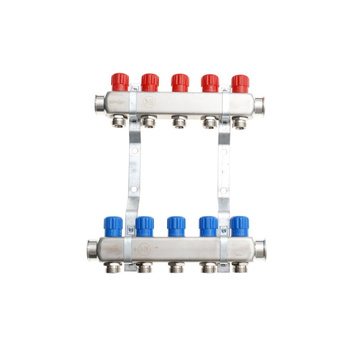 Rozdzielacz INOX do CO z nyplami i korkami  - QIK Optimo III RNRR-2 - 11 sekcji 