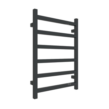 Grzejnik elektryczny TERMA SIMPLE 500 x 720 mm, kolor czarny głęboki mat RAL9005, moc 300 W, podłączenie E1, kabel prosty bez wtyczki z maskownicą