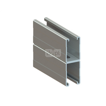 Szyna montażowa podwójna NICZUK XPSDMH, gr. 2.5 mm, dł. 3000 mm, stal nierdzewna (ocynk lamelarny)