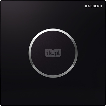 Elektroniczny zawór spłukujący Geberit do pisuaru, zasilanie 230V, Typ 10, czarny-chrom bł.