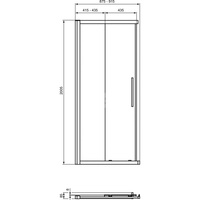 IS I.LIFE DRZ 90 UNH DOOR IC BRT/SIL CLR