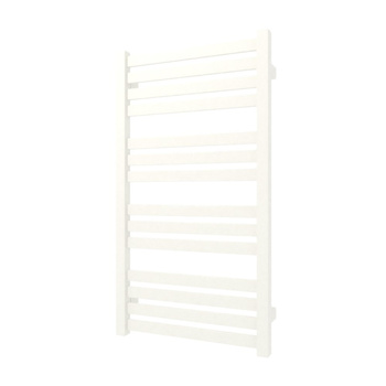 Grzejnik elektryczny TERMA MARLIN 430 x 780 mm, kolor biały drogowy RAL9016, moc 300 W, podłączenie E1, kabel spiralny z wtyczką biały