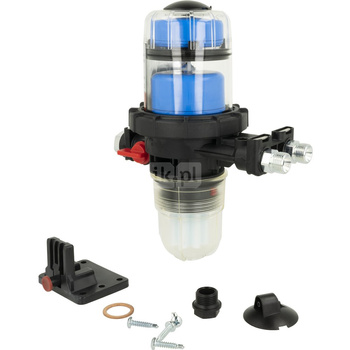 Filtr olejowy AFRISO FloCo-Top-1C Si zintegrowany z odpowietrznikiem fi 3/8'' x 3/8'' GW x GZ, z wkładem plastikowym, maks. przepływ 100 l/h