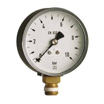 Manometr z rurką Bourdona AFRISO RF standardowy -1/0 bar G1/8B radialne fi 40 mm, kl. 1.6%