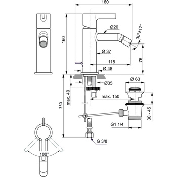 JOY BATERIA BIDETOWA 5L PUW/M CHR