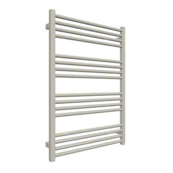 Grzejnik elektryczny TERMA FIONA 630 x 900 mm, kolor szary jedwabisty RAL7044, moc 400 W, podłączenie E1, kabel prosty bez wtyczki z maskownicą