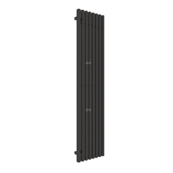 Grzejnik elektryczny TERMA TRIGA E 380 x 1700 mm, kolor heban, moc 800 W, podłączenie E8, kabel prosty bez wtyczki z maskownicą