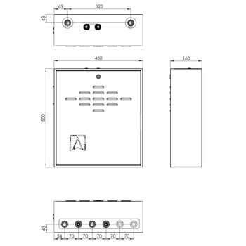 Grupa pompowa AFRISO PrimoBox AZB 255 GZ x GW 3/4'' x 3/4'', z izolacją, z siłownikiem arm 141