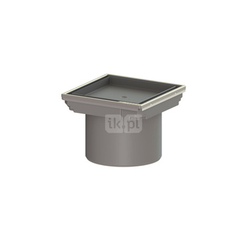 Kratka KESSEL kwadratowa ze stalowai nierdzewnej 110x110mm do wpustu