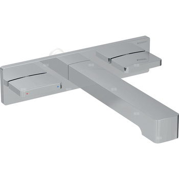 Korpus baterii do baterii umywalkowej Geberit ONE, kształt geometryczny, montaż naścienny: Chrom błyszczący, L=18cm