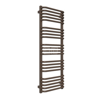 Grzejnik elektryczny TERMA ALEX 400 x 1140 mm, kolor szlachetny brąz, moc 400 W, podłączenie E1, kabel prosty bez wtyczki 1,5m srebrzysty