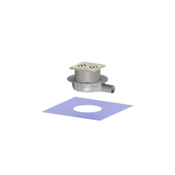 Wpust Ultraflat 79 DN 40 z nasadką z rusztem szczelinowym