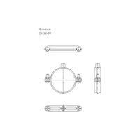 Obejma mocująca masywna NICZUK DN 97-103 mm 100